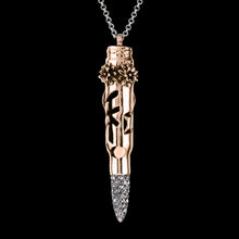 Load image into Gallery viewer, Engraved Rose Gold &quot;Peace Of Tao - Swarovski - Domino effect jewelry